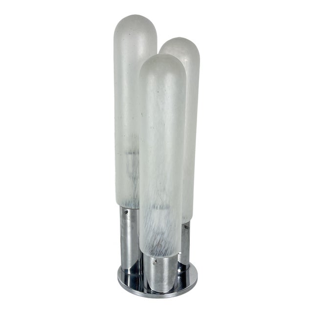 Murano Glass 3-Light Table Lamp, 1970s For Sale