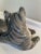 Large Mid 20th Century Ronzan Ceramic Gray Tabby Cat For Sale - Image 4 of 13