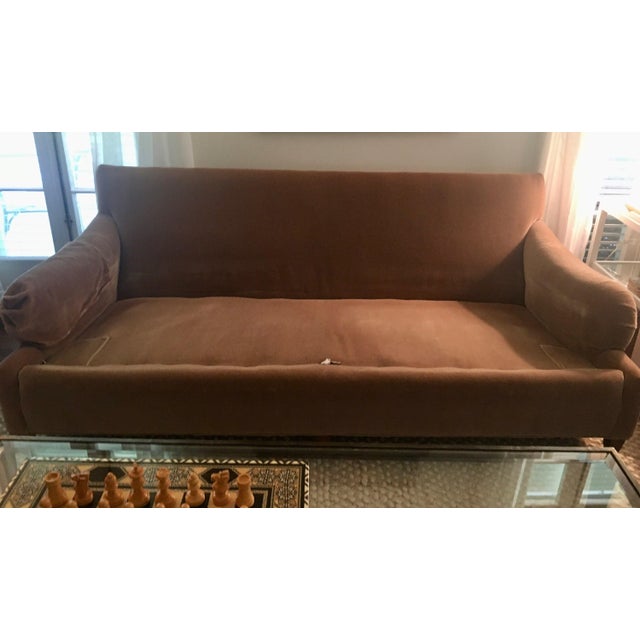 2000 - 2009 Pair of William Alan Custom Mohair Sofas Manufactured in HighPoint Nc For Sale - Image 5 of 12