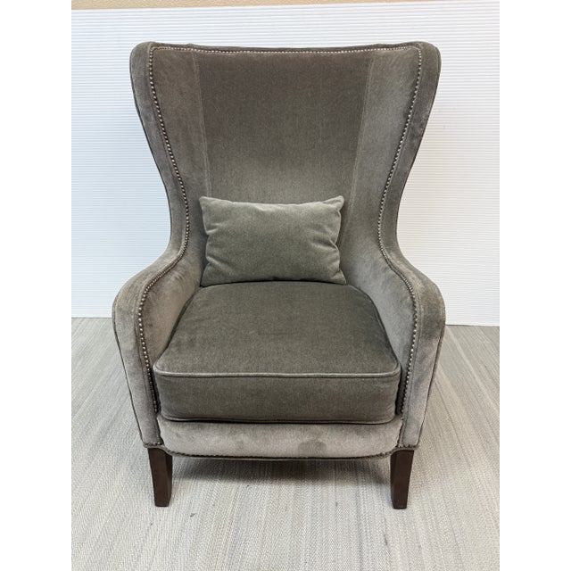 Design Plus Gallery presents a Nala Wing Chair from Massoud Furniture. Timeless tailoring with modern glamour. Its crisp...