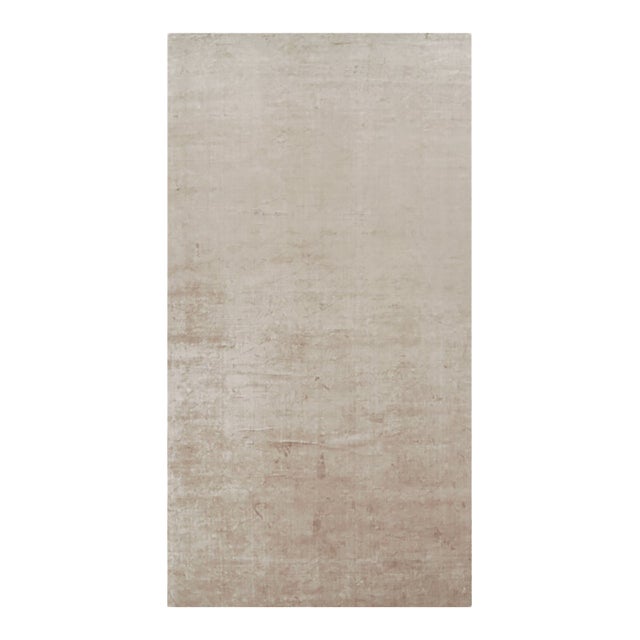 Rug & Kilim’s Oversized Contemporary Textural Solid Rug in Beige Tones - 10x19 For Sale