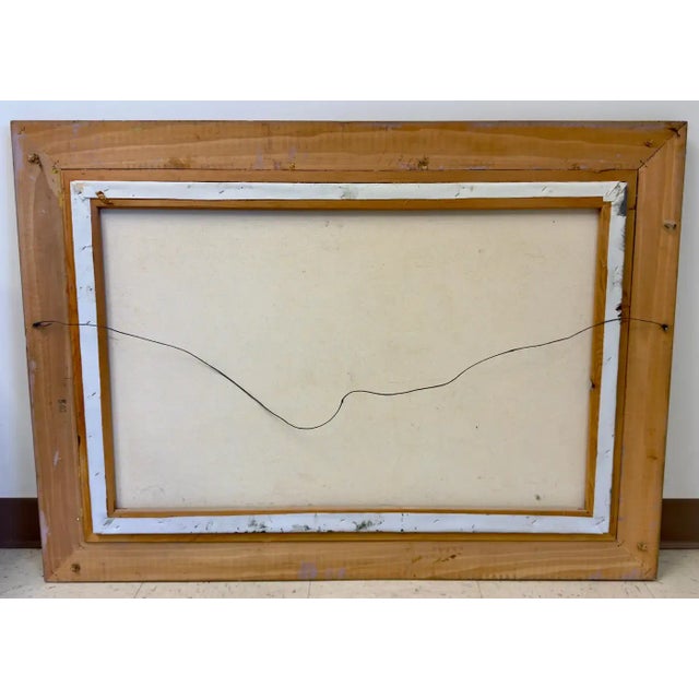 Impressionistic Oil on Canvas Painting of a Street Scene in France by Mary Botto For Sale - Image 10 of 10