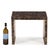 This elegant and simple table exhibits a beautiful marquetry surface of Mica with black, brown and bronze nuances. Its...