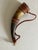 Antique ethnographic African powder hunting cow horn.