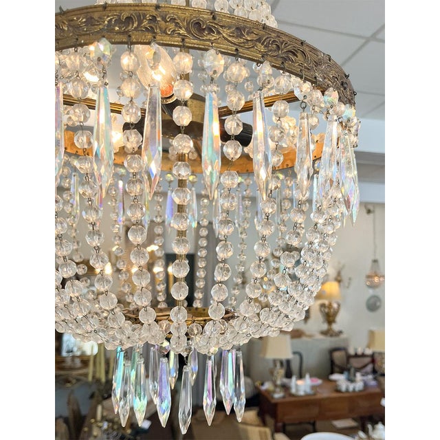 19th Century Sack Chandeliers - a Pair For Sale - Image 4 of 6