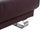 Animal Skin Leather Chrome Harry Corner Sofa in Bordeaux Aubergine with Manual Function from Ewald Schillig For Sale - Image 7 of 18