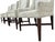 Rose Tarlow Swaim Furniture Cary Arm Chairs With Rose Tarlow Fabric (Set of 4) For Sale - Image 4 of 12