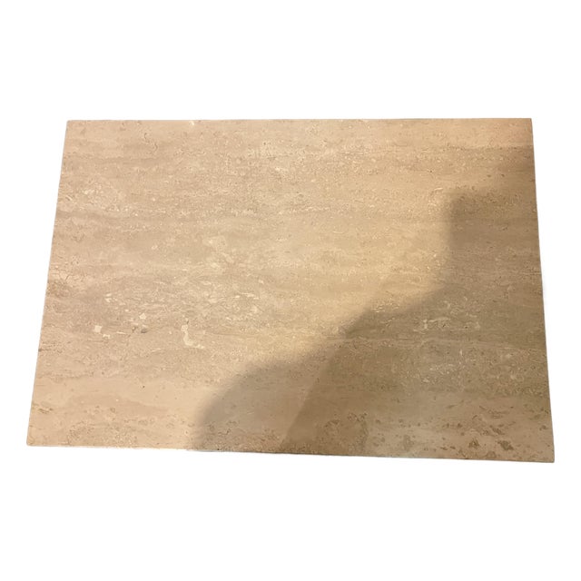 1960s Mid Century Modern Paul McCobb for Calvin Travertine Top Mahogany Side Table For Sale