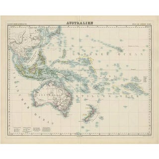 Antique Map of Australia by H. Kiepert, 1875 For Sale