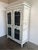 19th C. French painted Armoire w/ chicken wire. The armoire is painted in shades of aqua marine and antique white. You can...