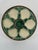 1950s French Longchamp Majolica Green and White Oyster Plate For Sale - Image 10 of 14