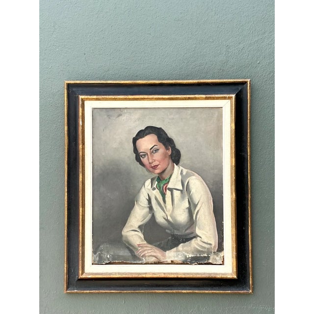 This late-19th-century vintage portrait presents a poised woman in a cream blouse and serene expression, rendered in soft,...