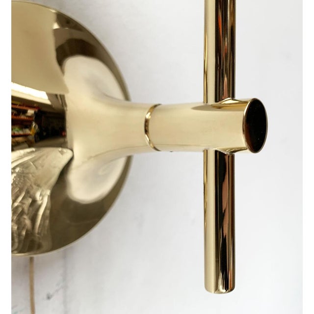 Mid-Century Swiss Space Age Brass Sconce by E.R. Nele for Temde, 1960s For Sale - Image 17 of 18