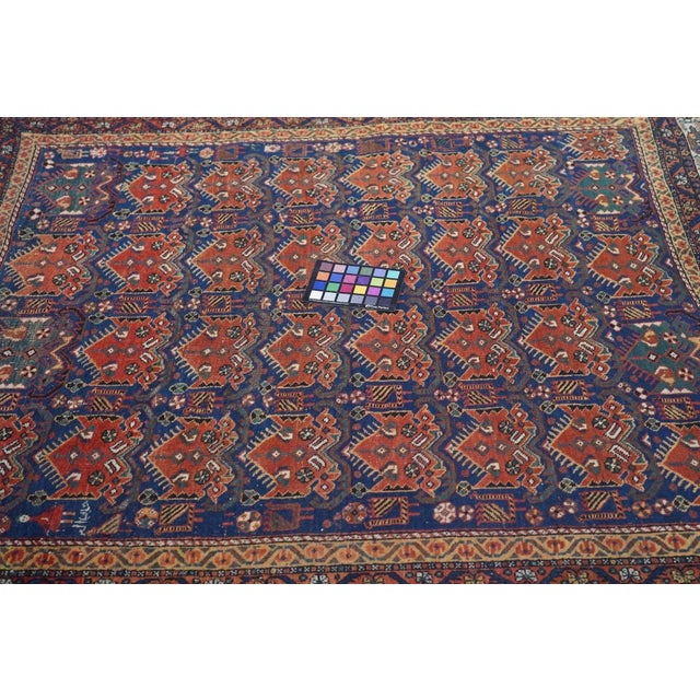 Textile Antique Afshar Rug 4'2'' x 4'10'' For Sale - Image 7 of 9
