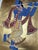 Chinoiserie Gold Leaf Pichwai Krishna & Cow Hand-Painted Wall Panels (Set of 2) For Sale - Image 3 of 3