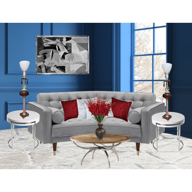 Vintage Putti Riding a Fish - Torchiere Column Lamp- a Pair For Sale - Image 4 of 12