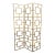 Mid-Century Modern Hollywood Regency Brass Geometric Room Divider, C. 1970s For Sale