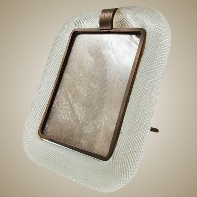Murano Glass Frame from Barovier & Toso, 1940s For Sale - Image 11 of 11