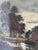 European Artist, Riverside Cottage Landscape, 1970s, Paper, Framed For Sale - Image 10 of 15
