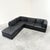 Mid-Century Modern Modular Lounge Set in Black Leather, 1970s, Set of 5 For Sale - Image 3 of 11