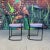 Metal Set of 6 80s Postmodern Iron Patio Chairs For Sale - Image 7 of 12