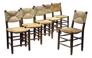 Vintage Bauche Chairs by Charlotte Perriand, 1960s, Set of 6