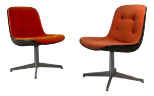 Set of French Visitor Chairs by Steelcase Strafor, 1970