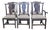 Set of 6 Late 20th Century Eldred Wheeler Dining Room Chairs Black Finish Black Check Seats For Sale