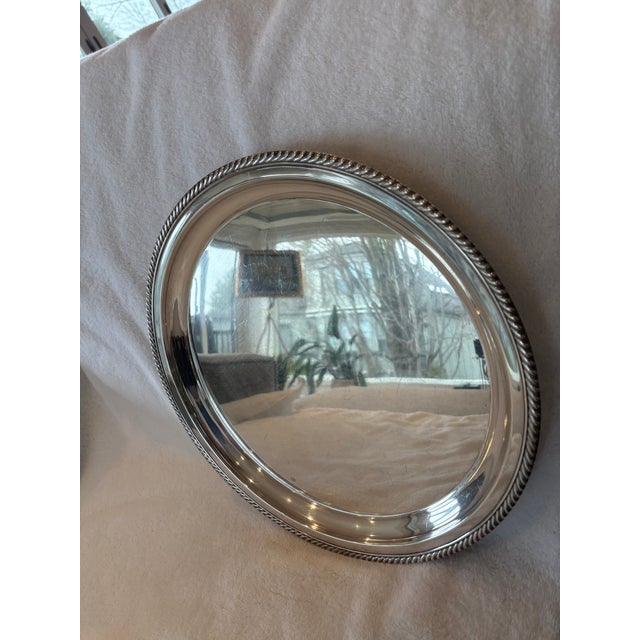 Mid 20th Century Mid 20th Century Sterling Silver Gorham Platter For Sale - Image 5 of 8