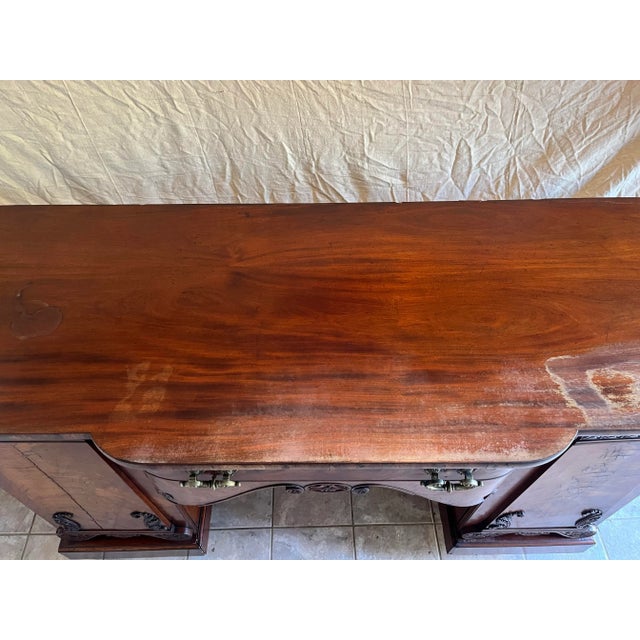 Late 19th Century Antique Mahogany Sideboard Buffet For Sale - Image 5 of 17