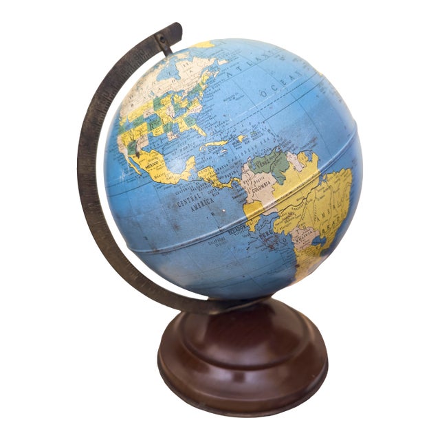 Vintage, Mid-Century Modern Replogle "Simplified 8 Inch Globe For Sale