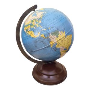 Vintage, Mid-Century Modern Replogle "Simplified 8 Inch Globe