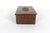 Wood Vintage Carved Wood Box, Brass Inlay Indian Indo, Lidded, Wooden Carving, Floral Hinged Lid Box, Brown Wood Trinket For Sale - Image 7 of 10