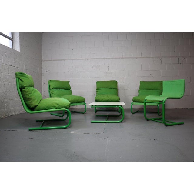 Green Stuns Lounge by Dranger & Huldt, 1973, Set of 6 For Sale - Image 8 of 18