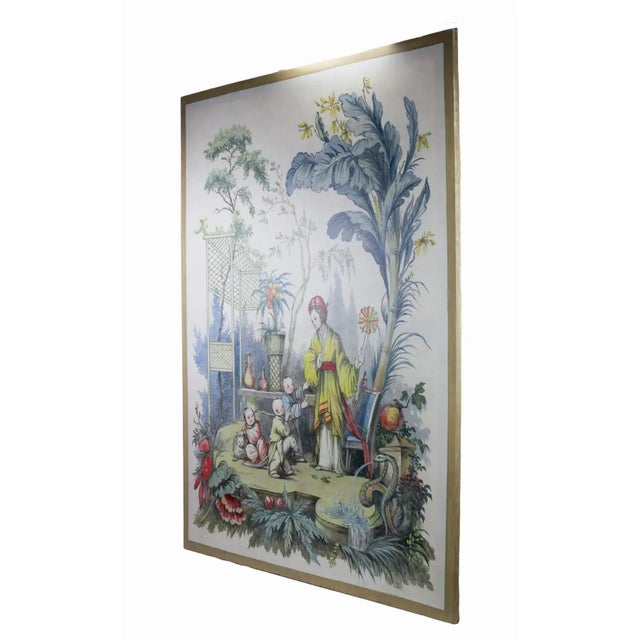 As a decorative art, this work shows the appreciation and imagination of Chinese culture in Europe in the 18th century....