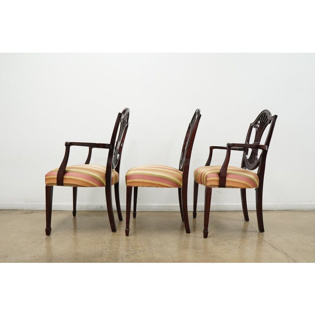 Vintage Stickley Shield Back Dining Chairs (Set of 6) For Sale - Image 12 of 18