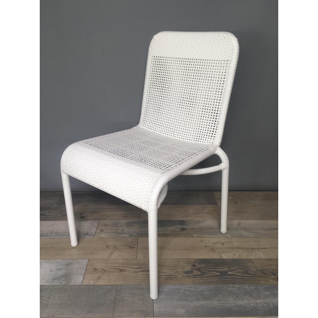 French Outdoor Chair in Woven Resin by Henri Paris For Sale - Image 13 of 13