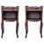 Early 20th Century 20th Pair of Dark Walnut Nightstands Tables with Drawer and Open Shelf For Sale - Image 15 of 18