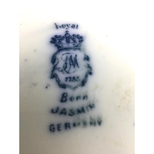 X L Beautiful Antique Blueflow Fruit Centerpiece Bowl For Sale - Image 11 of 11