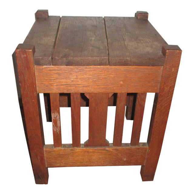 Antique Stickley Style Arts and Craft Oak Table For Sale