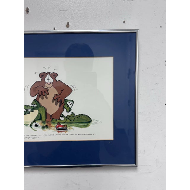 Circa 1983 Robert Marble "Alligators" Offset Lithograph + Signed Edition 631 of 750 For Sale - Image 4 of 12