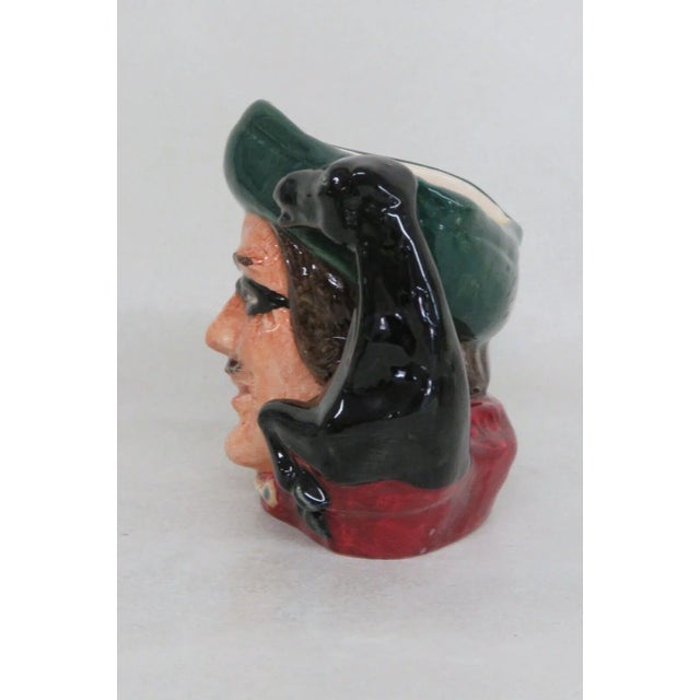 Royal Doulton Royal Doulton Dick Turpin D6535 English Ceramic Small Character Jug For Sale - Image 4 of 10