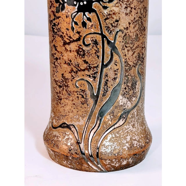 Vintage Heintz Art Metal Vase Sterling Over Bronze For Sale - Image 9 of 12