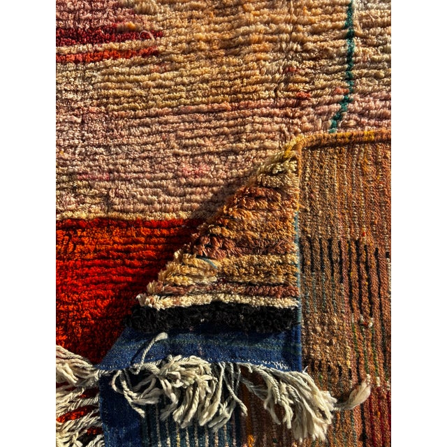 Vintage Berber Moroccan Rug, 1990 For Sale - Image 10 of 11