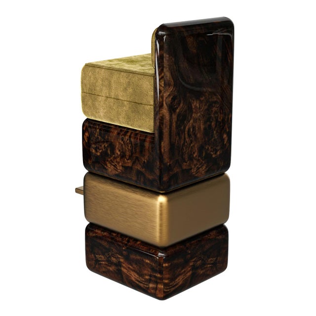 Not Yet Made - Made To Order "Coraggioso" Barstool With Patina Bronze, Handcrafted For Sale - Image 5 of 6