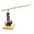 Vintage Brass and Marble Counter-Balance Desk Lamp For Sale