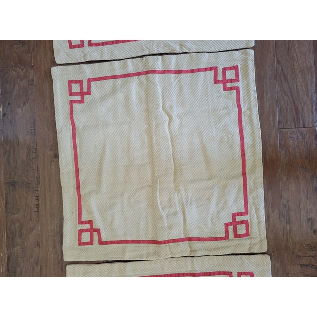 2000 - 2009 Ralph Lauren French Knot Border Euro Shams- Set of 3 For Sale - Image 5 of 7