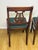 Victorian Four Vintage Duncan Phyfe-Style Lyre-Back, Hand-Embroidered Needlepoint Drop-in Seat Chairs For Sale - Image 3 of 5