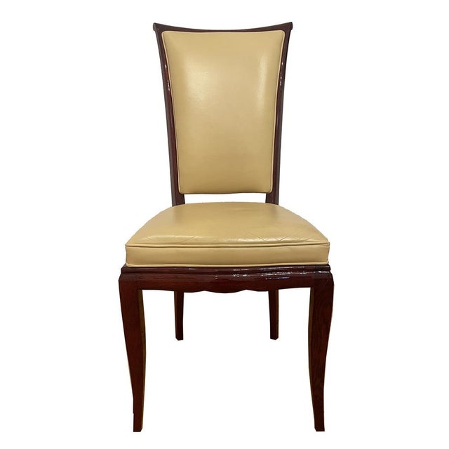 Vintage Art Deco Dining Chairs, France, 1930, Set of 8 For Sale - Image 10 of 14