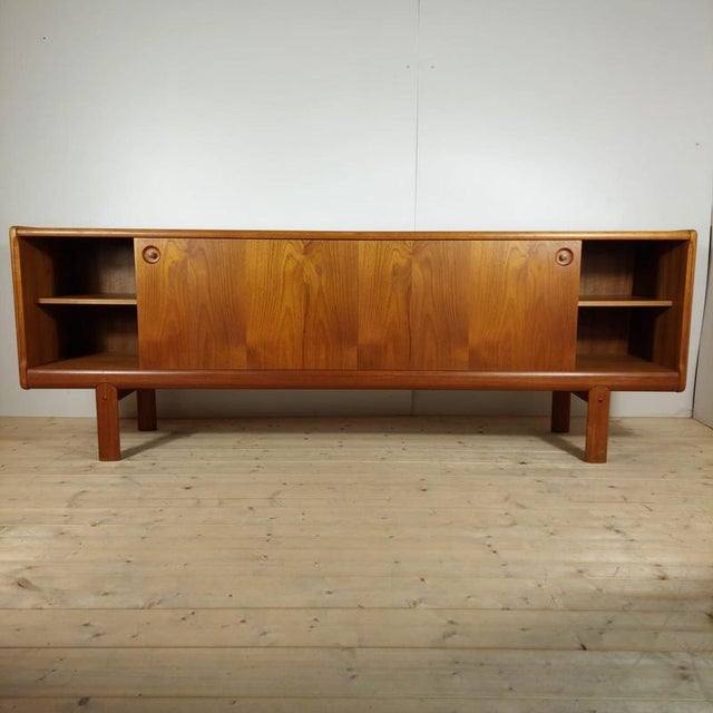 Brown Mid-Century Modern Sideboard in Teak by H.W. Klein for Bramin, 1960s For Sale - Image 8 of 10